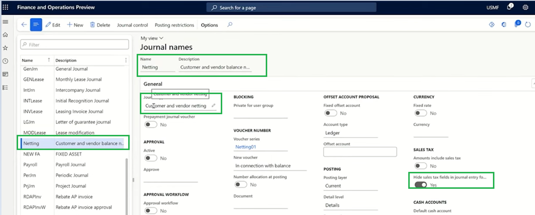 Customer and vendor balances netting for Dynamics 365 Finance and operations.